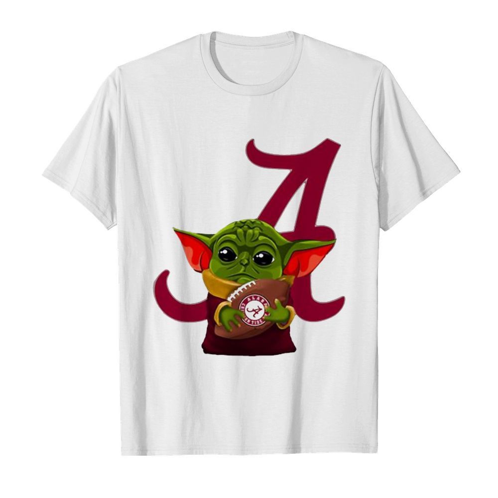 Baby yoda hug atlanta braves football shirt