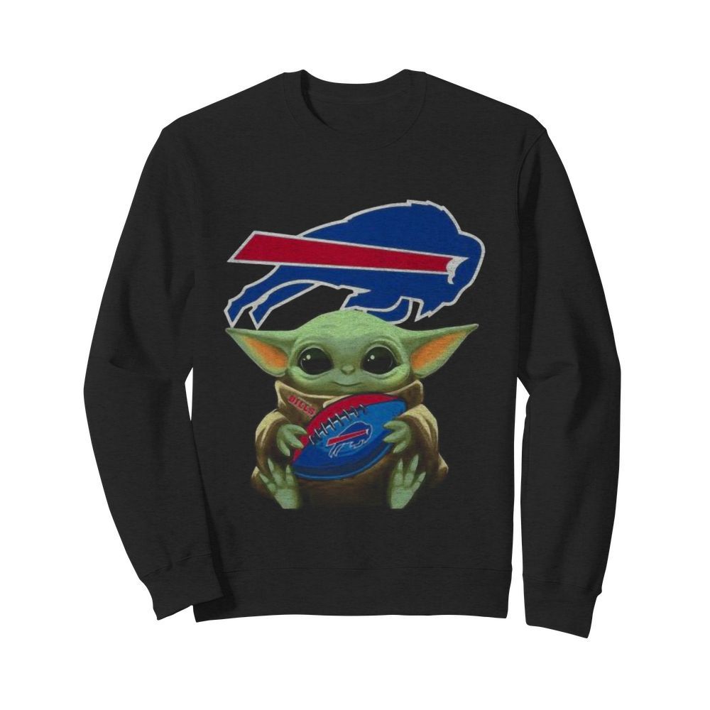 Baby yoda hug buffalo bills football  Unisex Sweatshirt