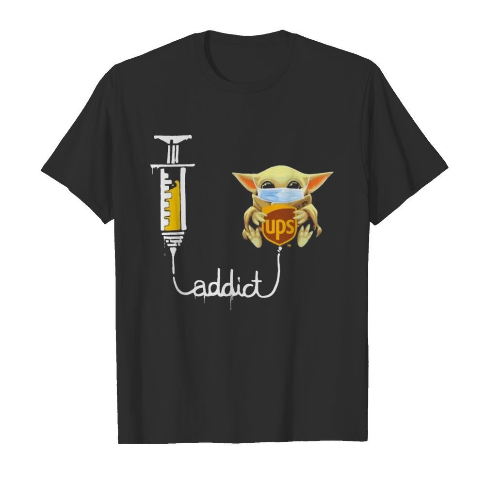 Baby yoda mask ups addict shirt