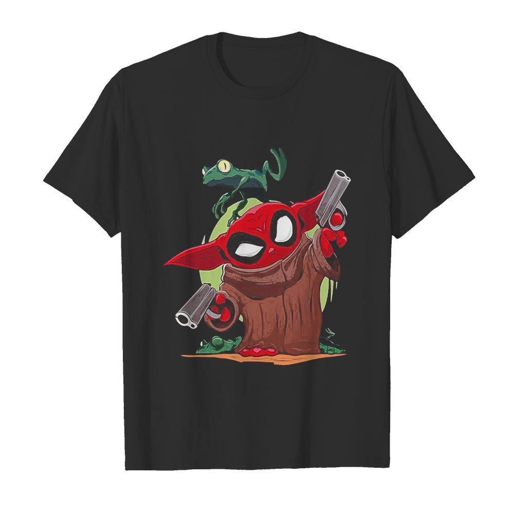 Baby yoda spiderman and frog shirt