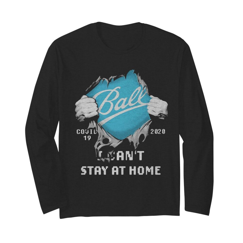 Ball I can’t stay at home Covid-19 2020 superman  Long Sleeved T-shirt 