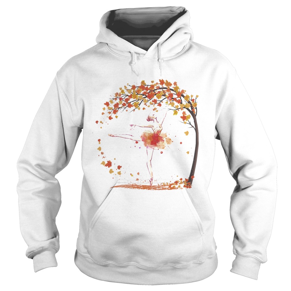 Ballet dance fall maple leaves  Hoodie