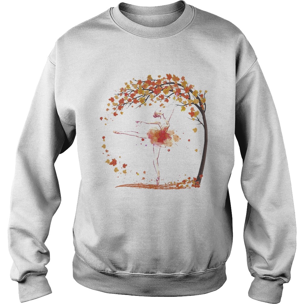 Ballet dance fall maple leaves  Sweatshirt