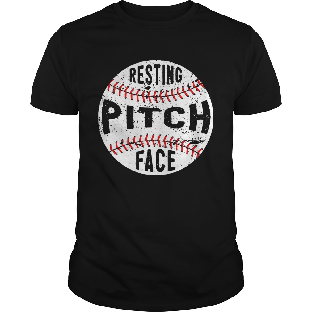 Baseball Resting pitch face shirt