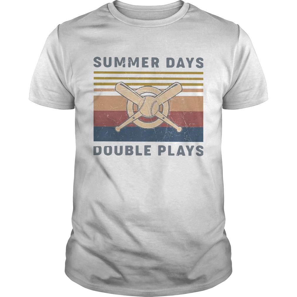 Baseball Summer Days Double Plays Vintage shirt