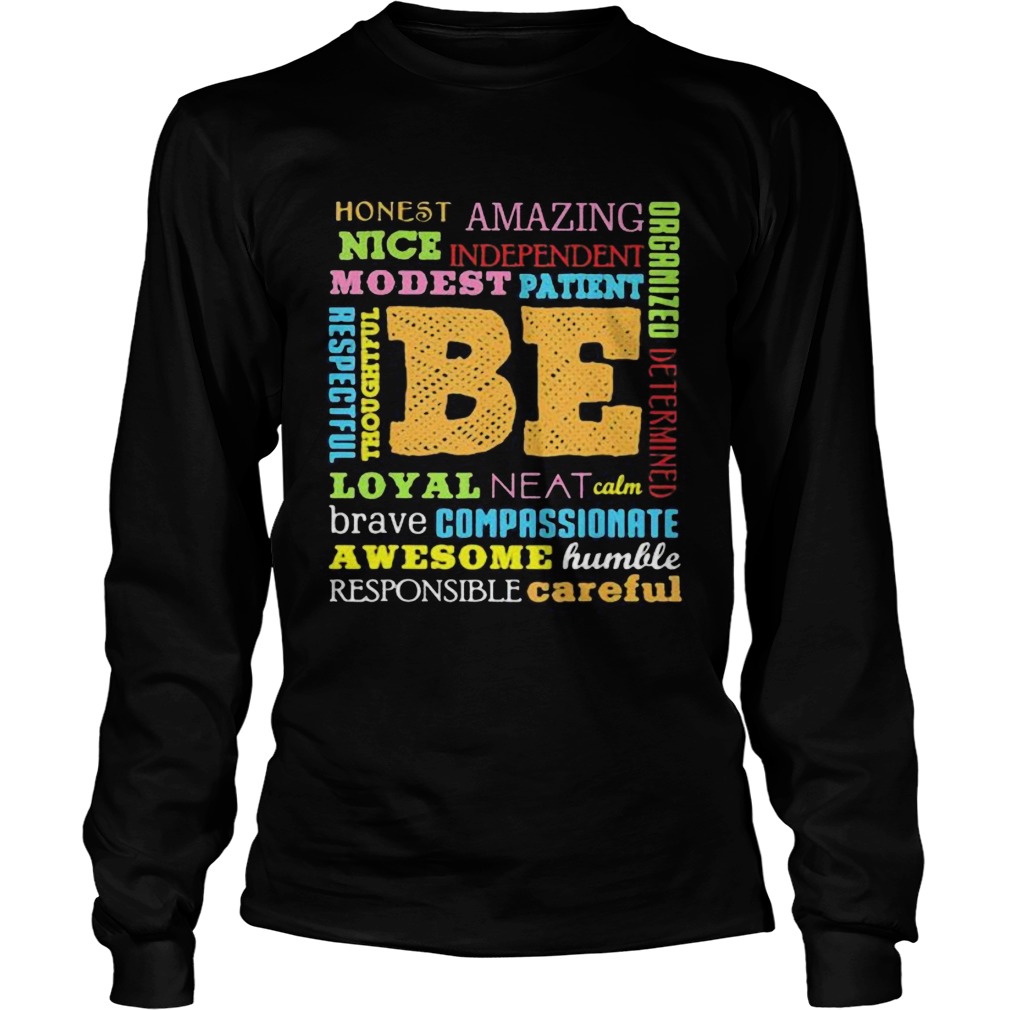 Be Awesome Word Cloud Growth Mindset Teacher Power of Yet  Long Sleeve