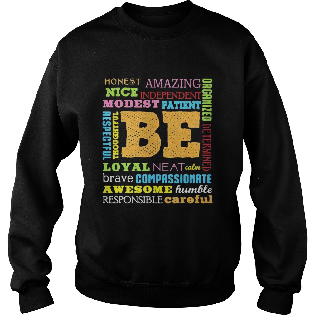 Be Awesome Word Cloud Growth Mindset Teacher Power of Yet  Sweatshirt