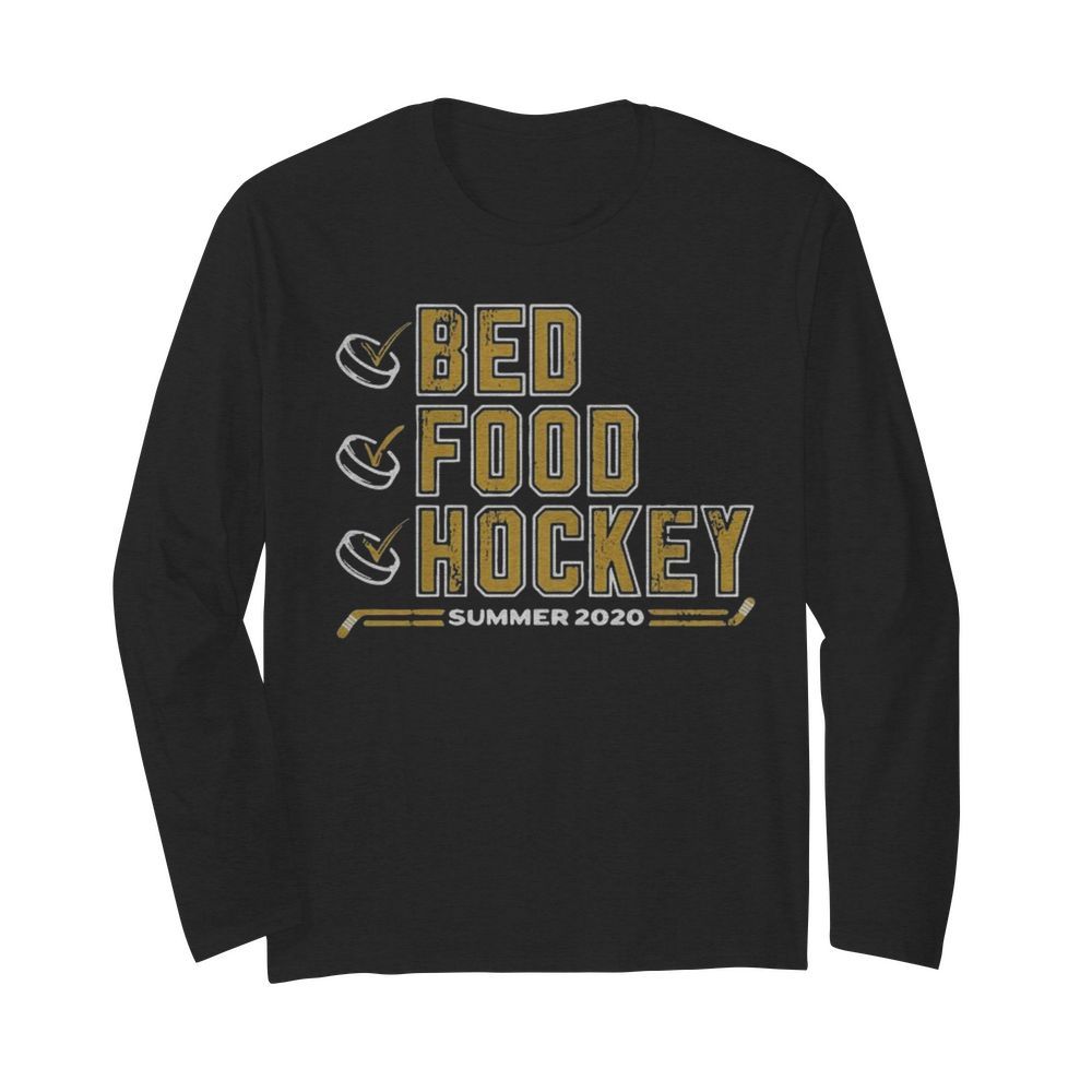 Bed Food Hockey Summer 2020  Long Sleeved T-shirt 