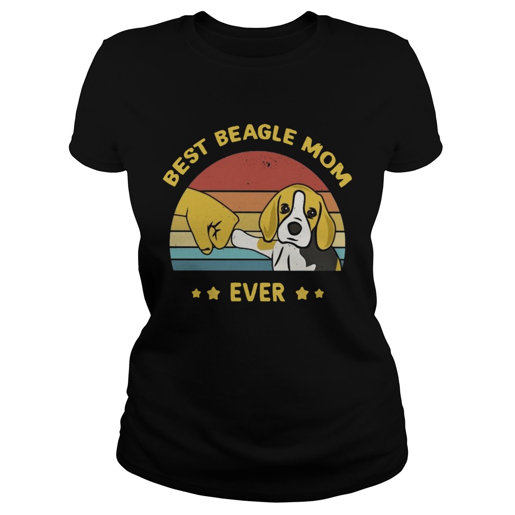 Best Beagle Mom Ever Retro Vintage  Classic Ladies