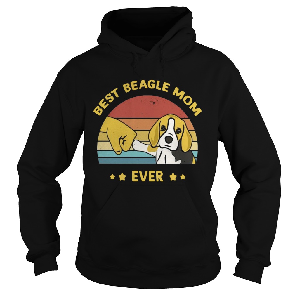 Best Beagle Mom Ever Retro Vintage  Hoodie