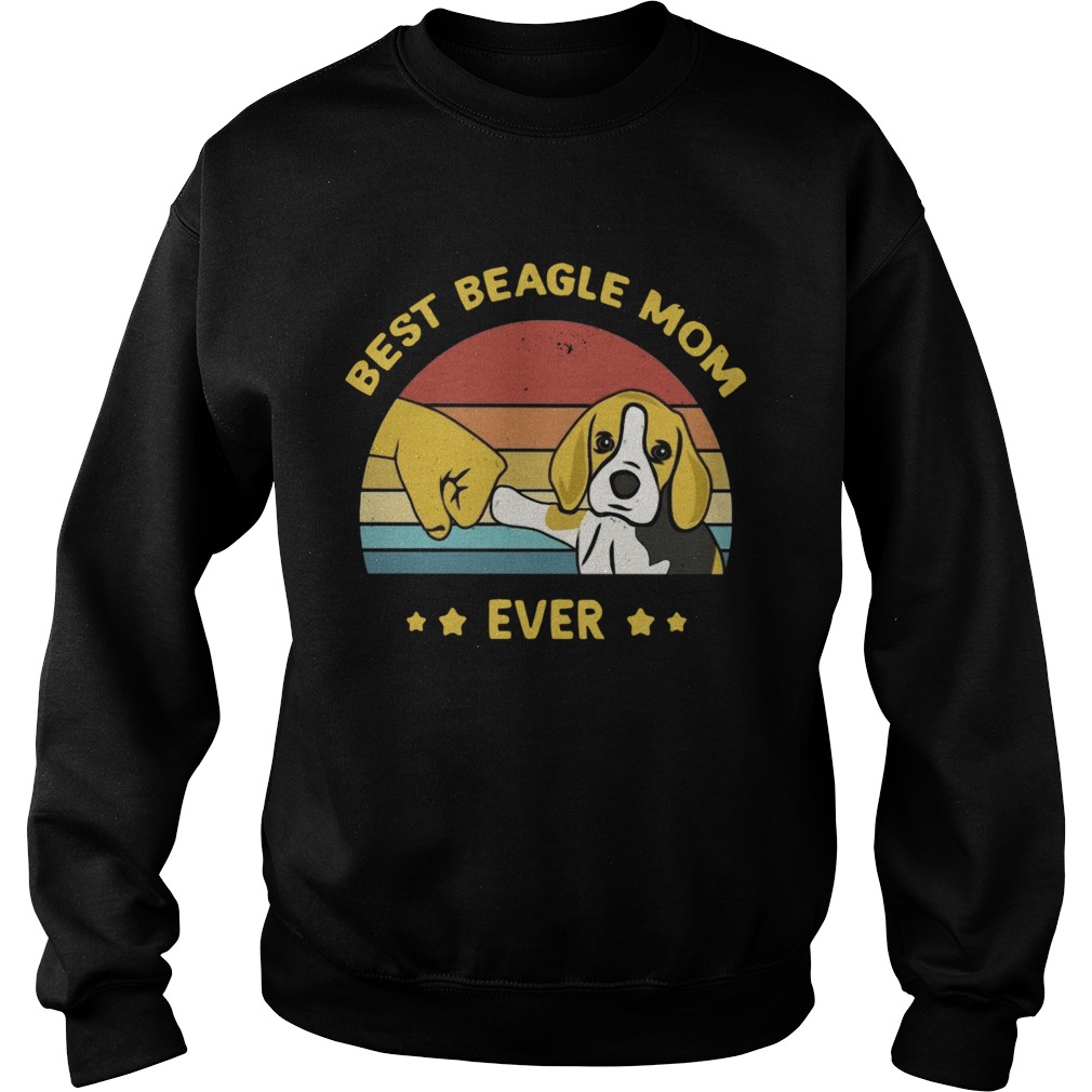 Best Beagle Mom Ever Retro Vintage  Sweatshirt