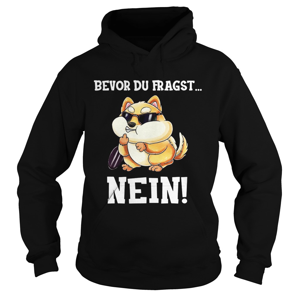 Bevor Du Fragst Nein Hamster  Hoodie