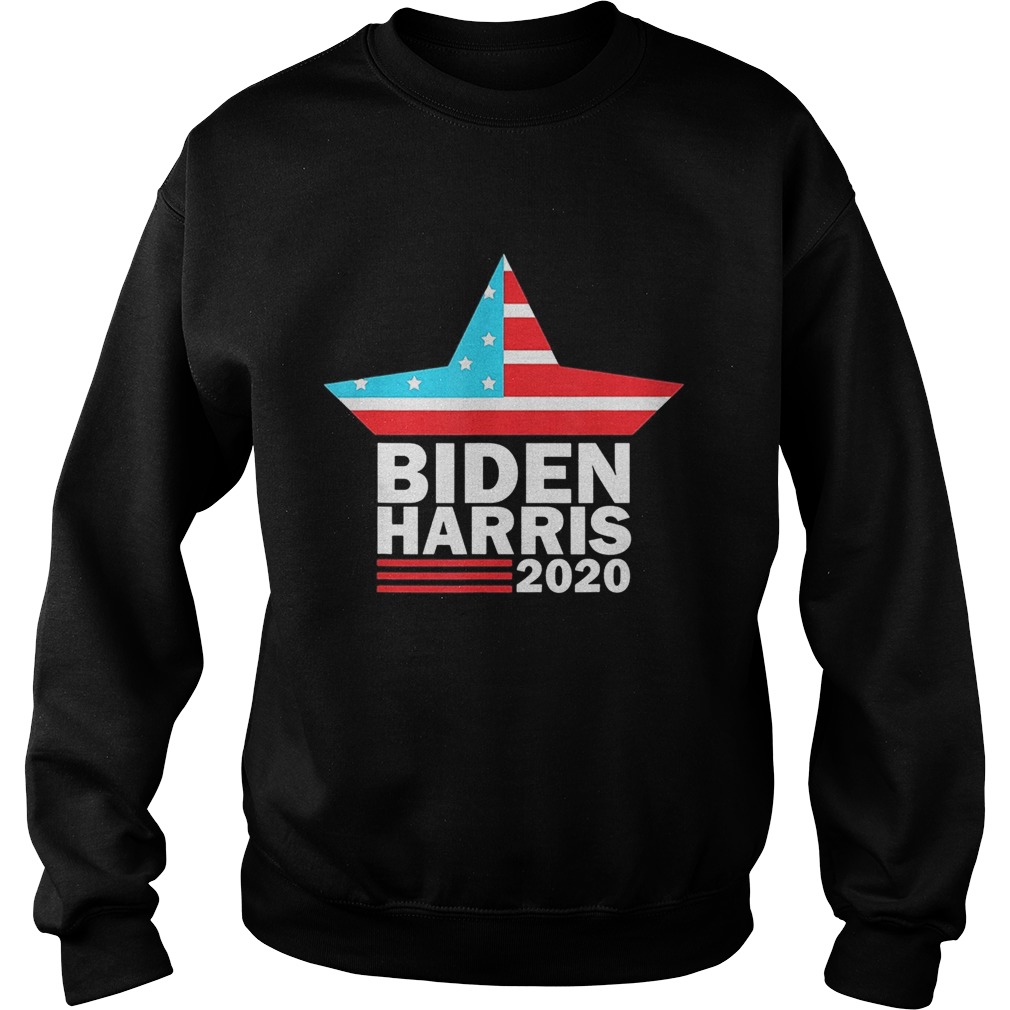 Biden Harris 2020 Star American Flag  Sweatshirt