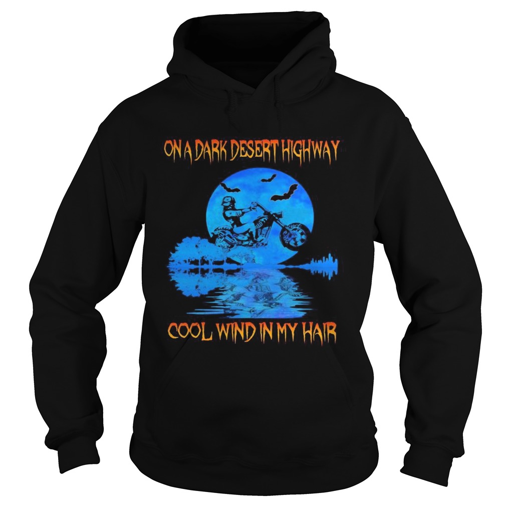 Biker On a dark desert highway cool wind in my hair  Hoodie