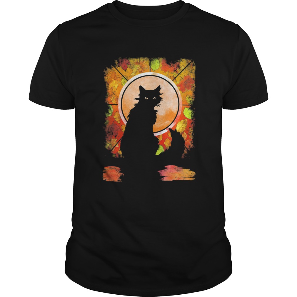 Black Cat Autumn shirt