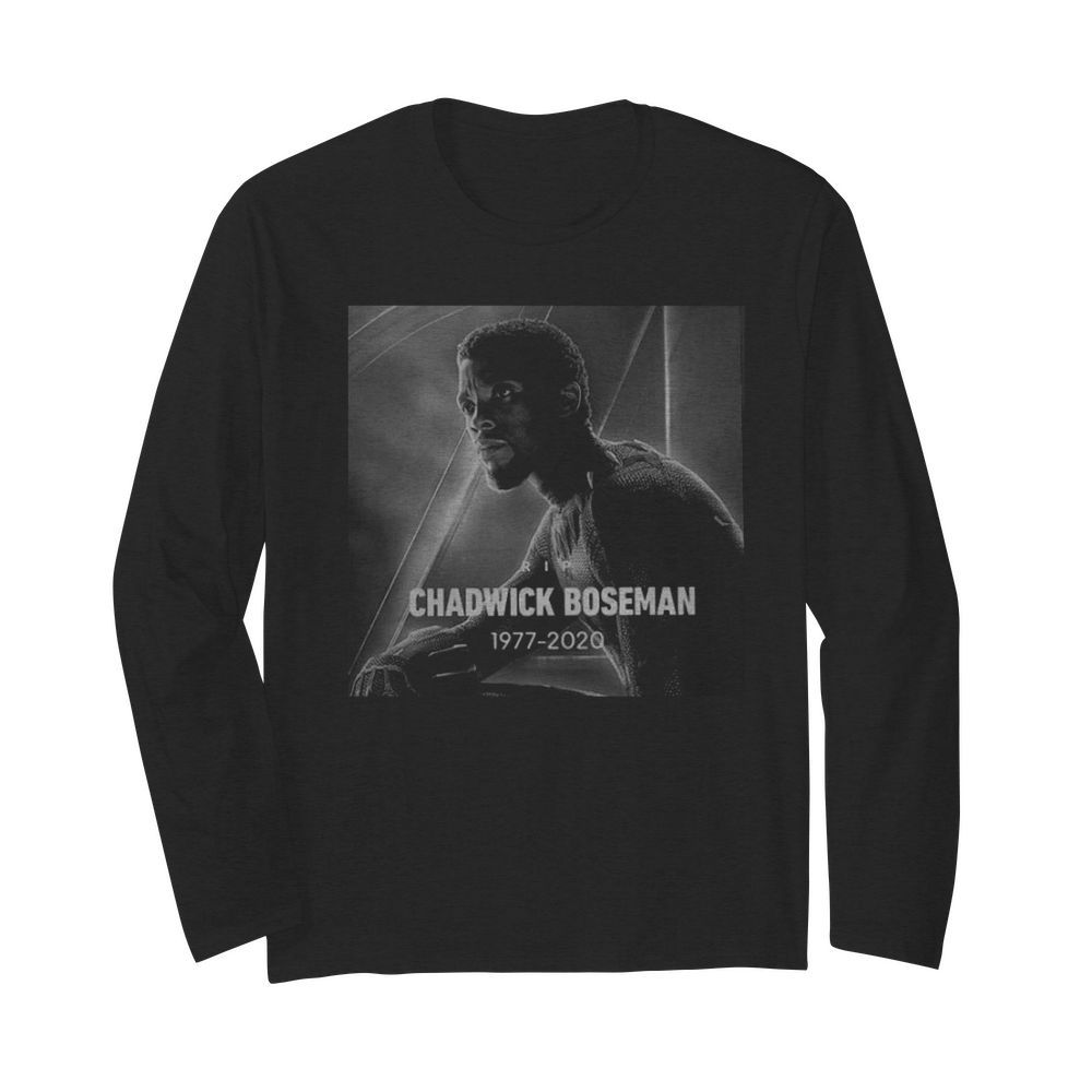 Black Panther Chadwick Boseman 1977-2020  Long Sleeved T-shirt 