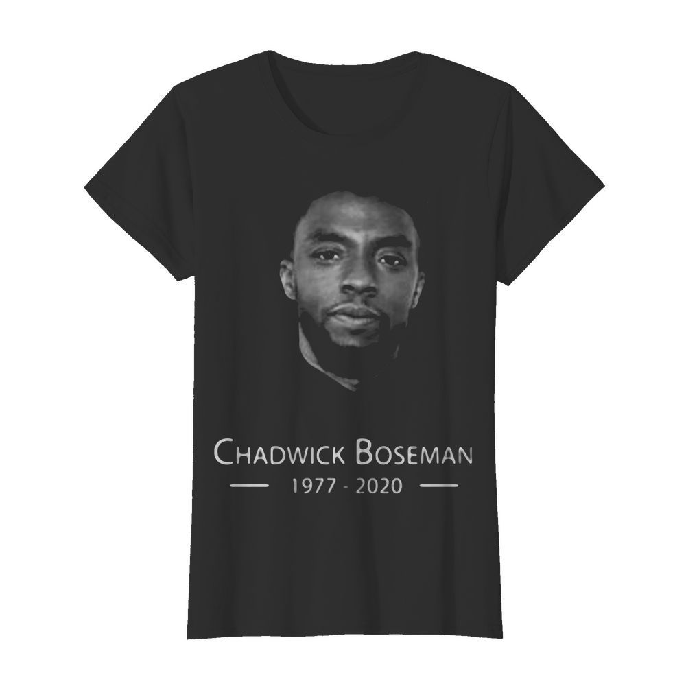 Black panther rip chadwick Boseman actor 1977 2020  Classic Women's T-shirt