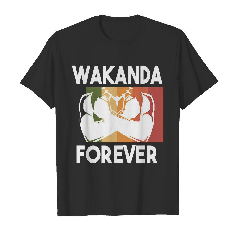 Black panther rip chadwick Boseman wakanda forever vintage retro  Classic Men's T-shirt