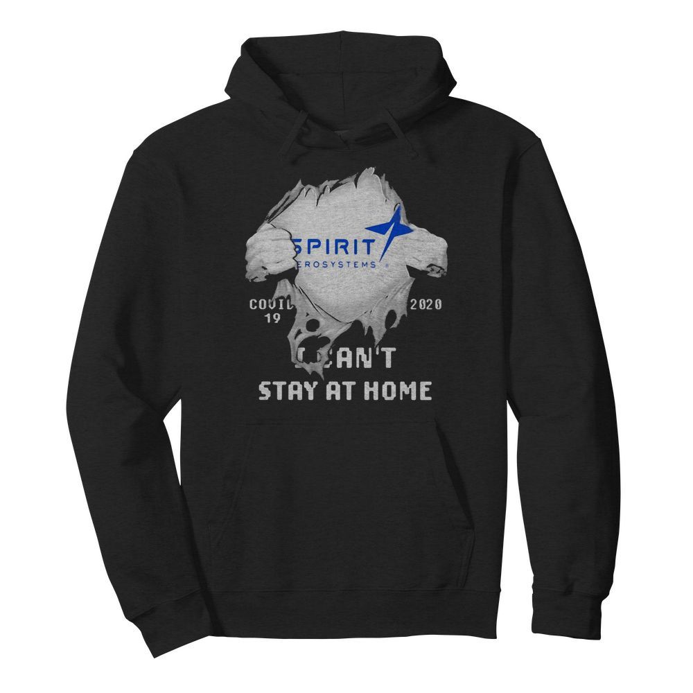 Blood insides spirit aerosystems covid-19 2020 i can’t stay at home  Unisex Hoodie