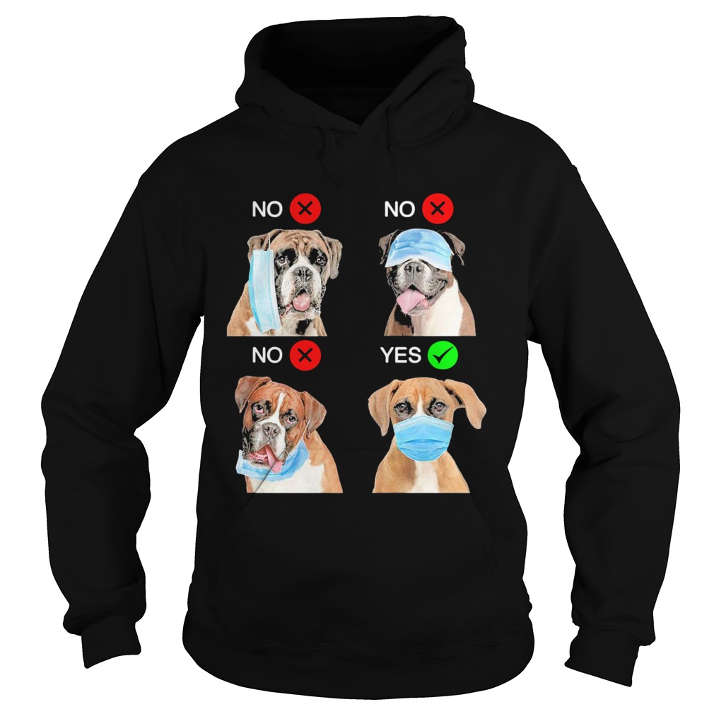 Boxer Dogs Right Way To Wear Mask  Hoodie