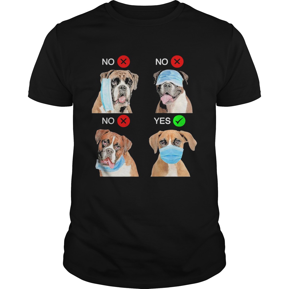 Boxer Dogs Right Way To Wear Mask  Unisex