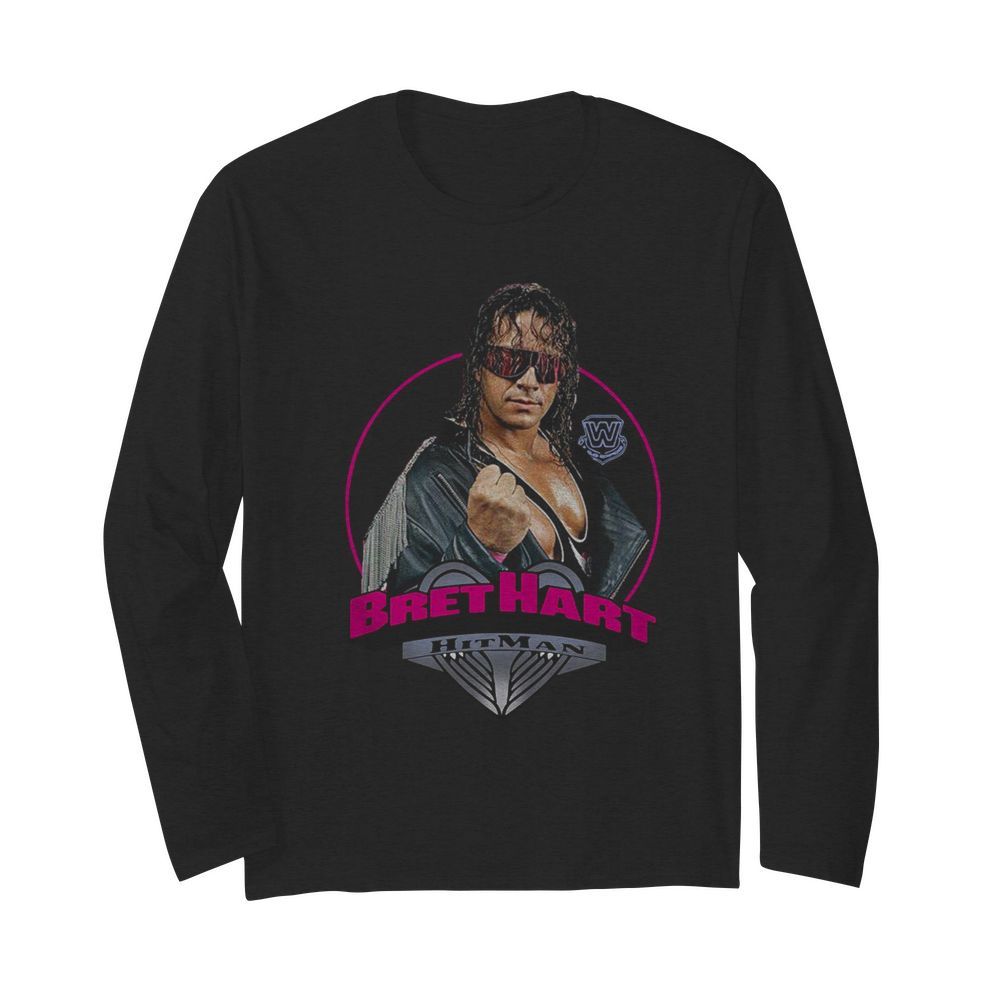 Bret Hart Hitman  Long Sleeved T-shirt 