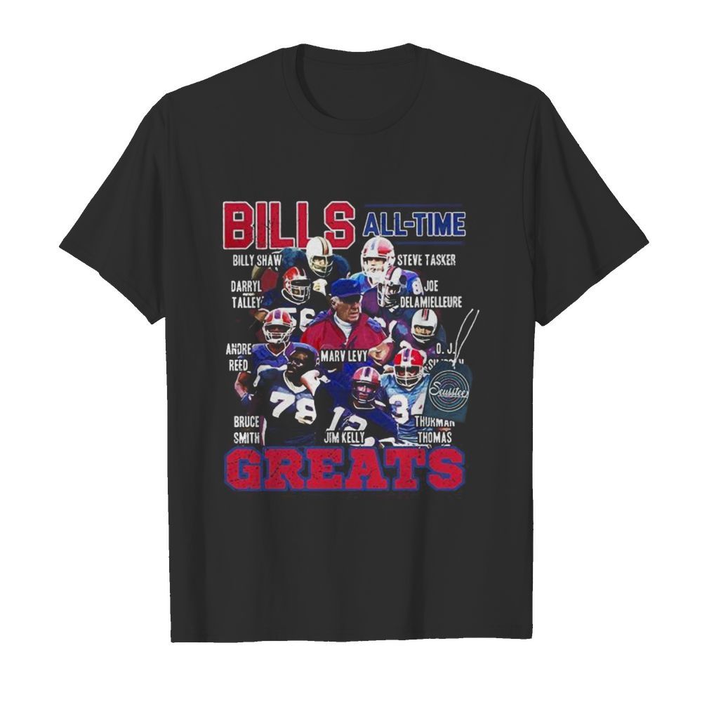 Buffalo bills alll time greats signatures shirt