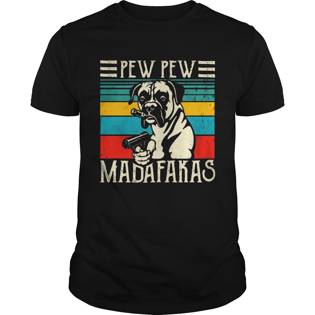 Bulldogs pew pew madafakas vintage retro shirt