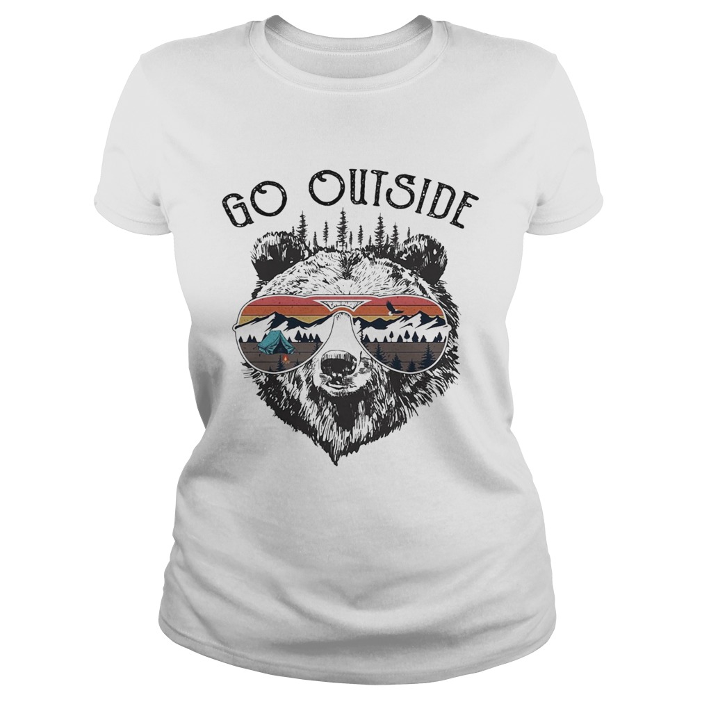 Camping go outside worst case scenario a bear kills you  Classic Ladies