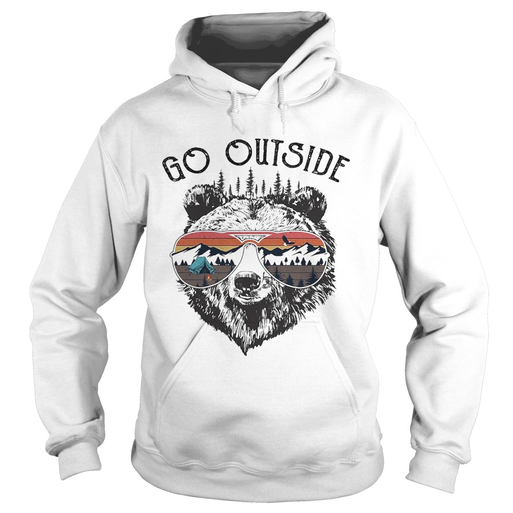 Camping go outside worst case scenario a bear kills you  Hoodie