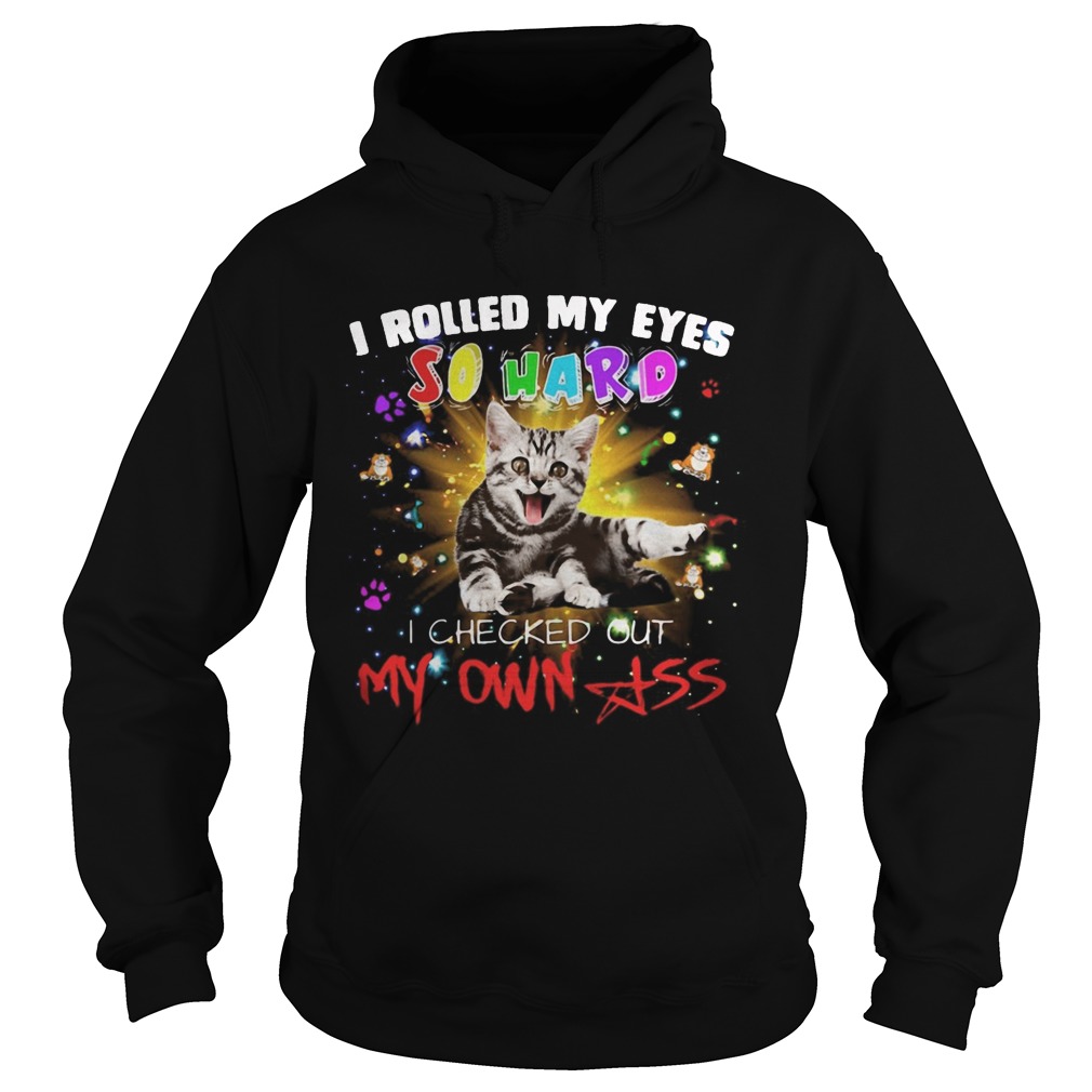 Cat I rolled my eyes so hard I checked out my own ass  Hoodie