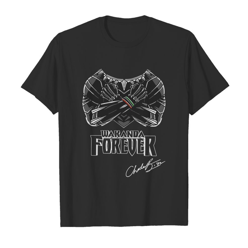 Chadwick Boseman Black Panther Wakanda Forever Signature shirt