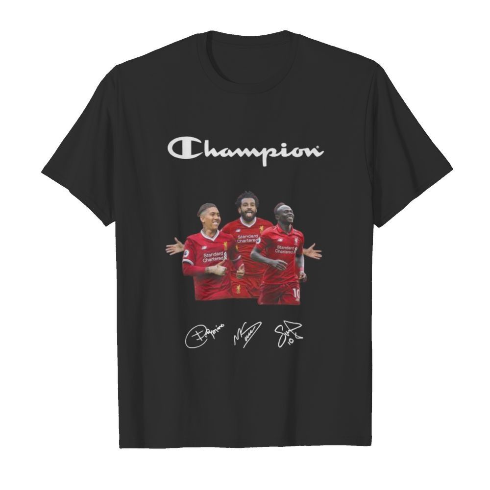 Champions liverpool football club player signatures shirt