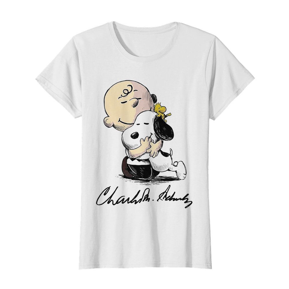 Charlie brown snoopy and woodstock art signatures  Classic Women's T-shirt