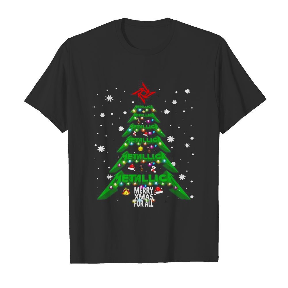 Christmas tree metallica me xmas for all shirt