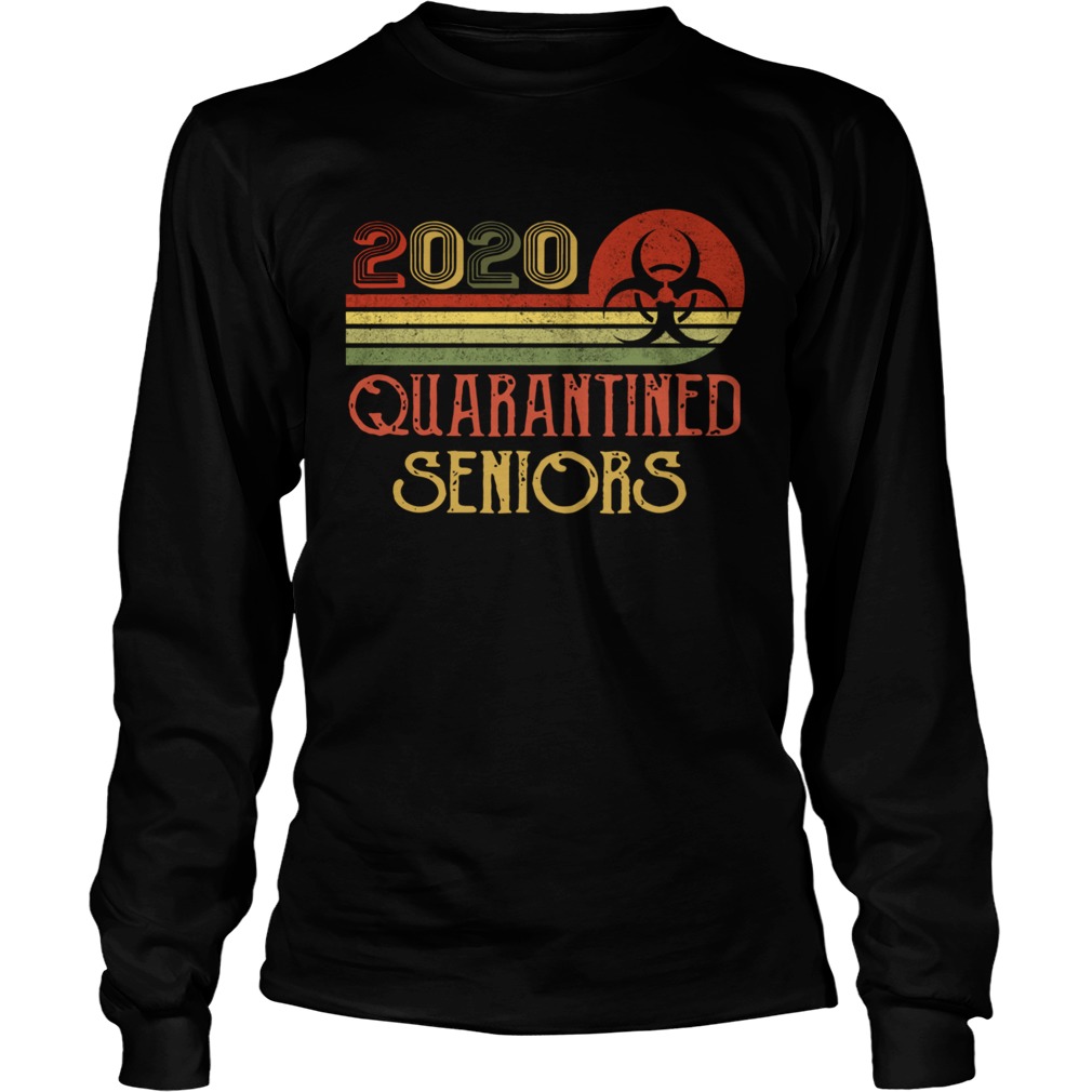 Class Of 2020 Senior Quarantine Graduation Vintage  Long Sleeve