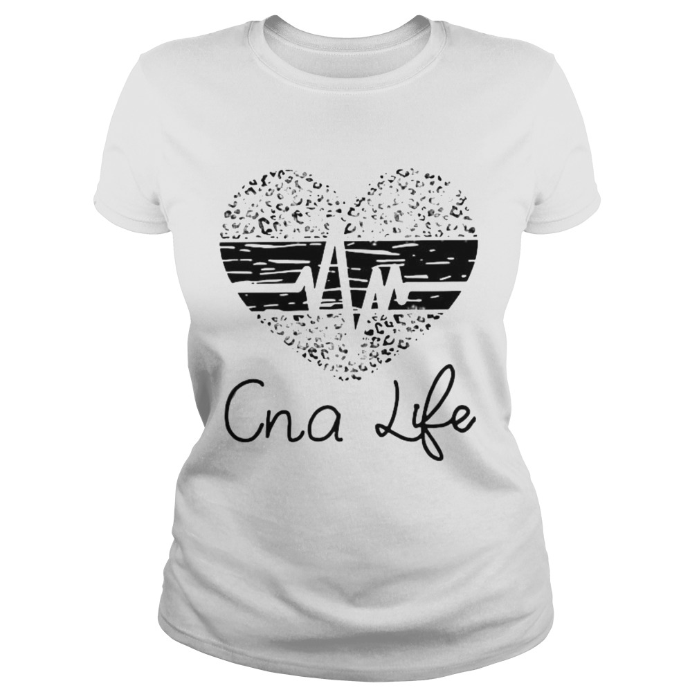 Cna life heartbeat heart leopard  Classic Ladies