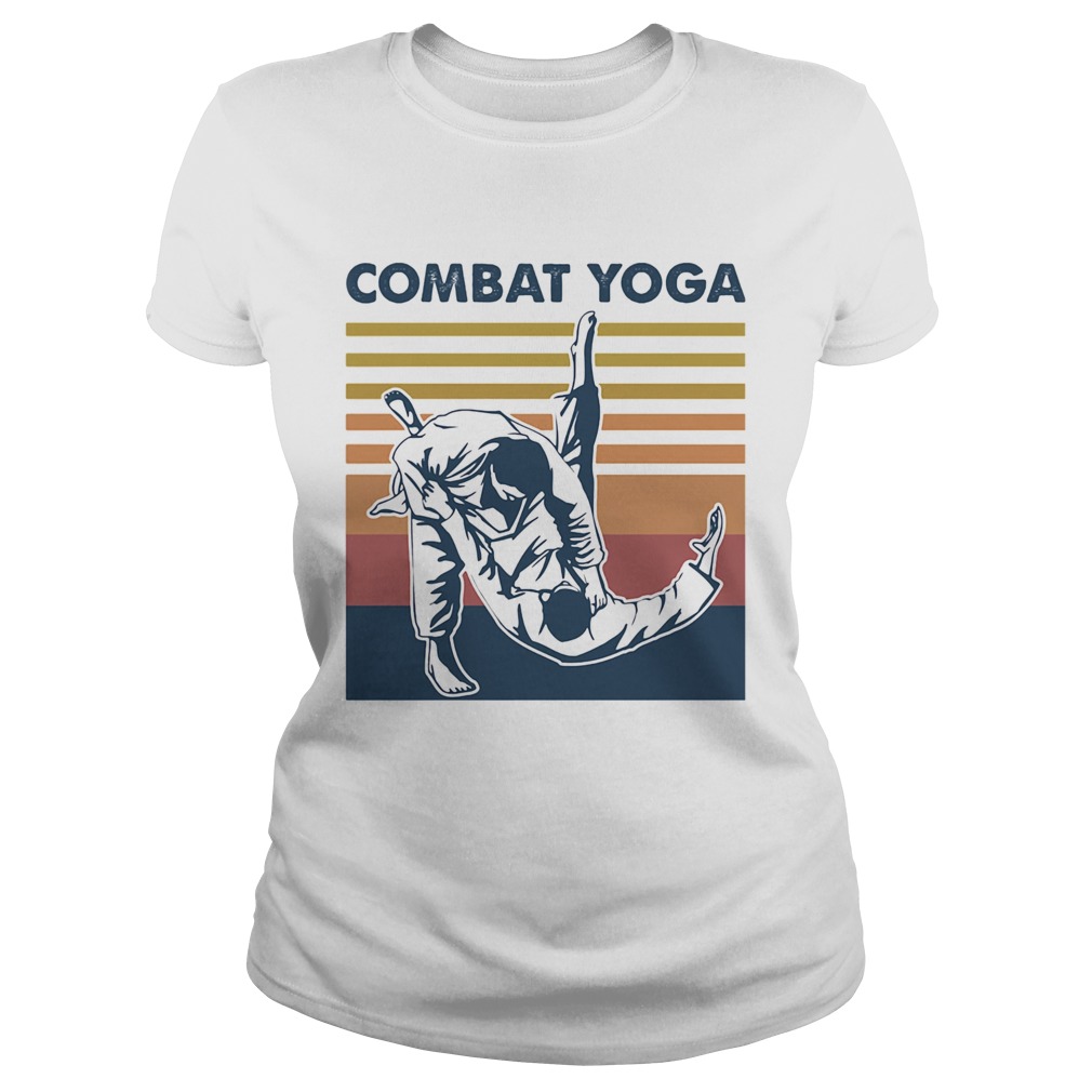 Combat Yoga Vintage Retro  Classic Ladies