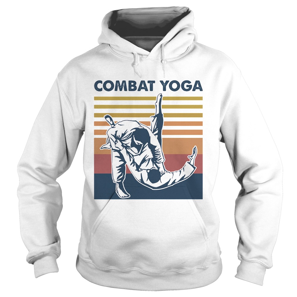 Combat Yoga Vintage Retro  Hoodie