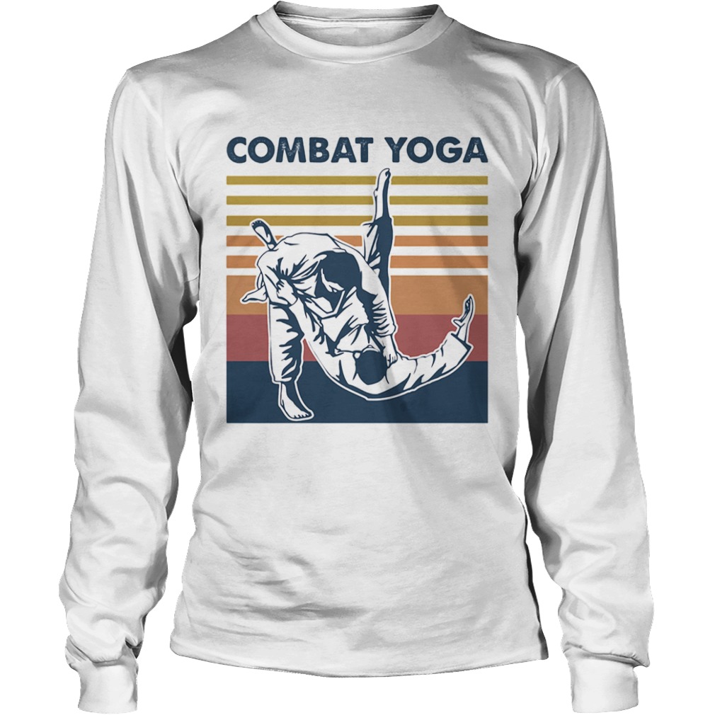 Combat Yoga Vintage Retro  Long Sleeve