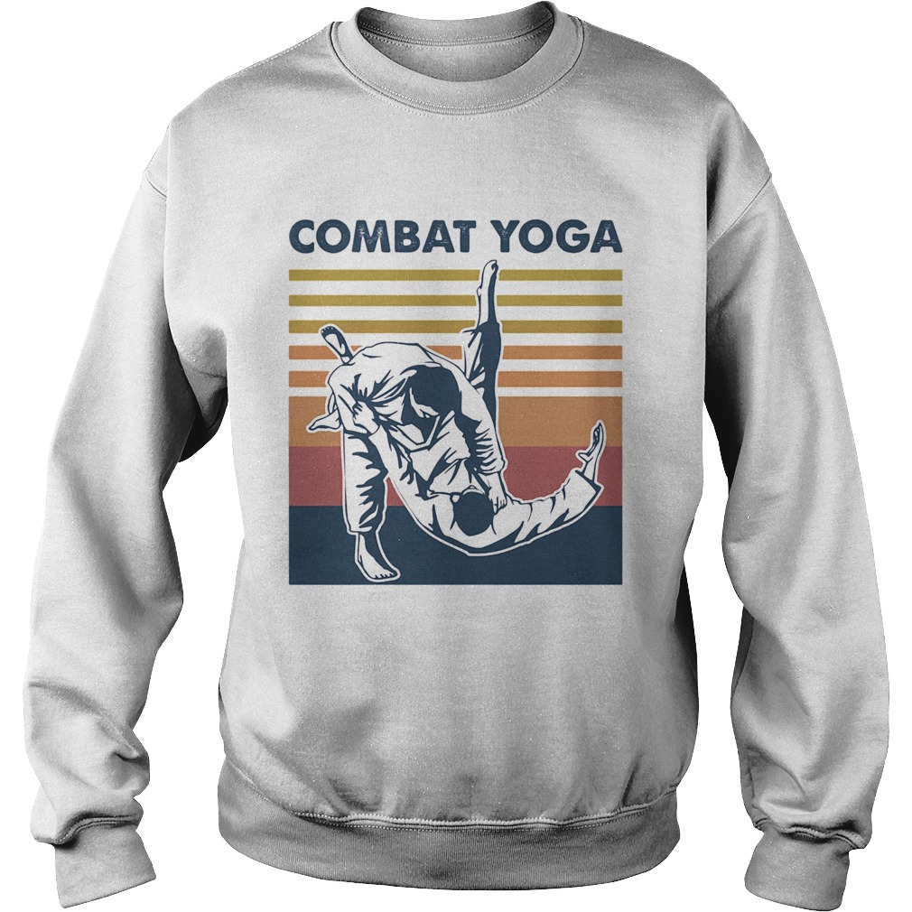 Combat Yoga Vintage Retro  Sweatshirt