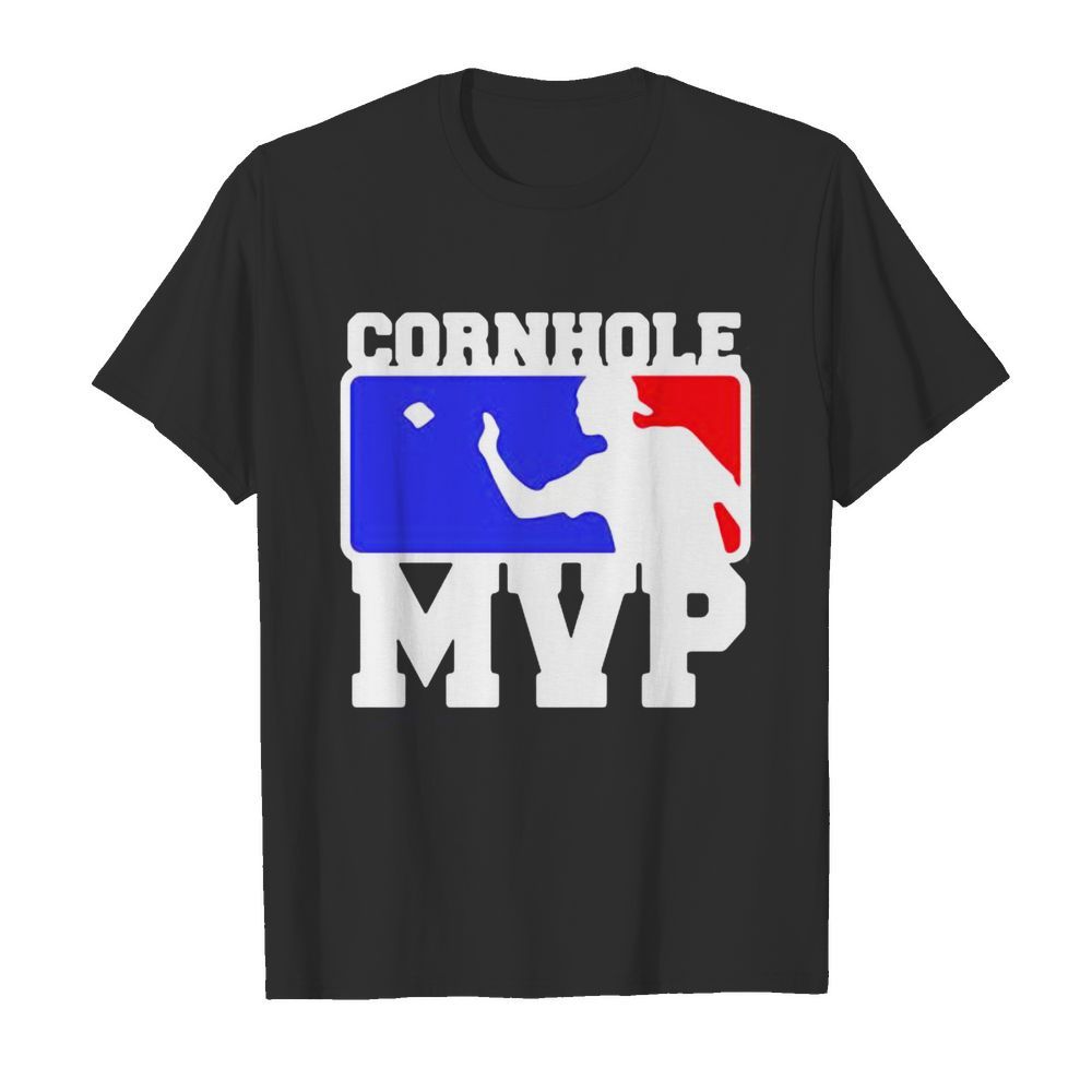 Cornhole mvp baseball logo shirt