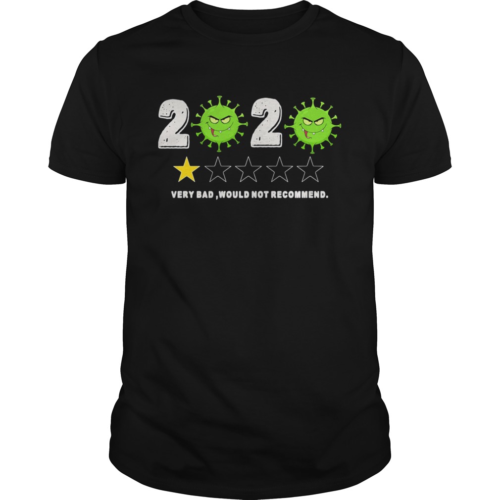 Coronavirus 2020 Very Bad Would Not Recommend shirt