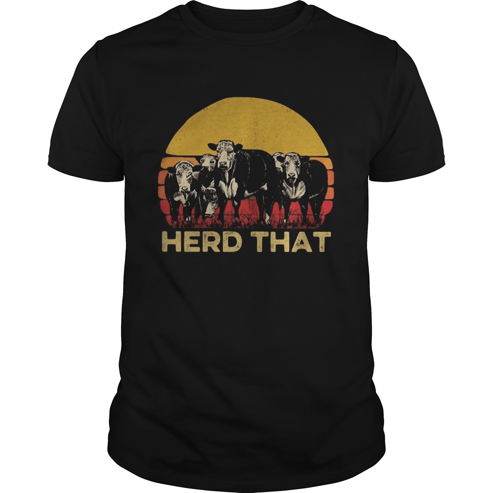 Cow Herd that Vintage retro shirt