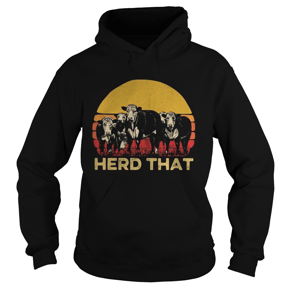 Cow Herd that Vintage retro  Hoodie