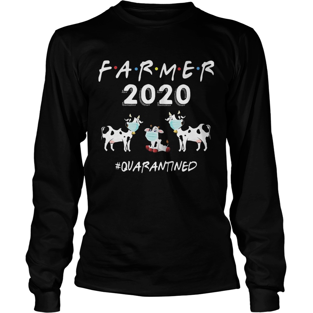 Cow mask farmer 2020 quarantined  Long Sleeve