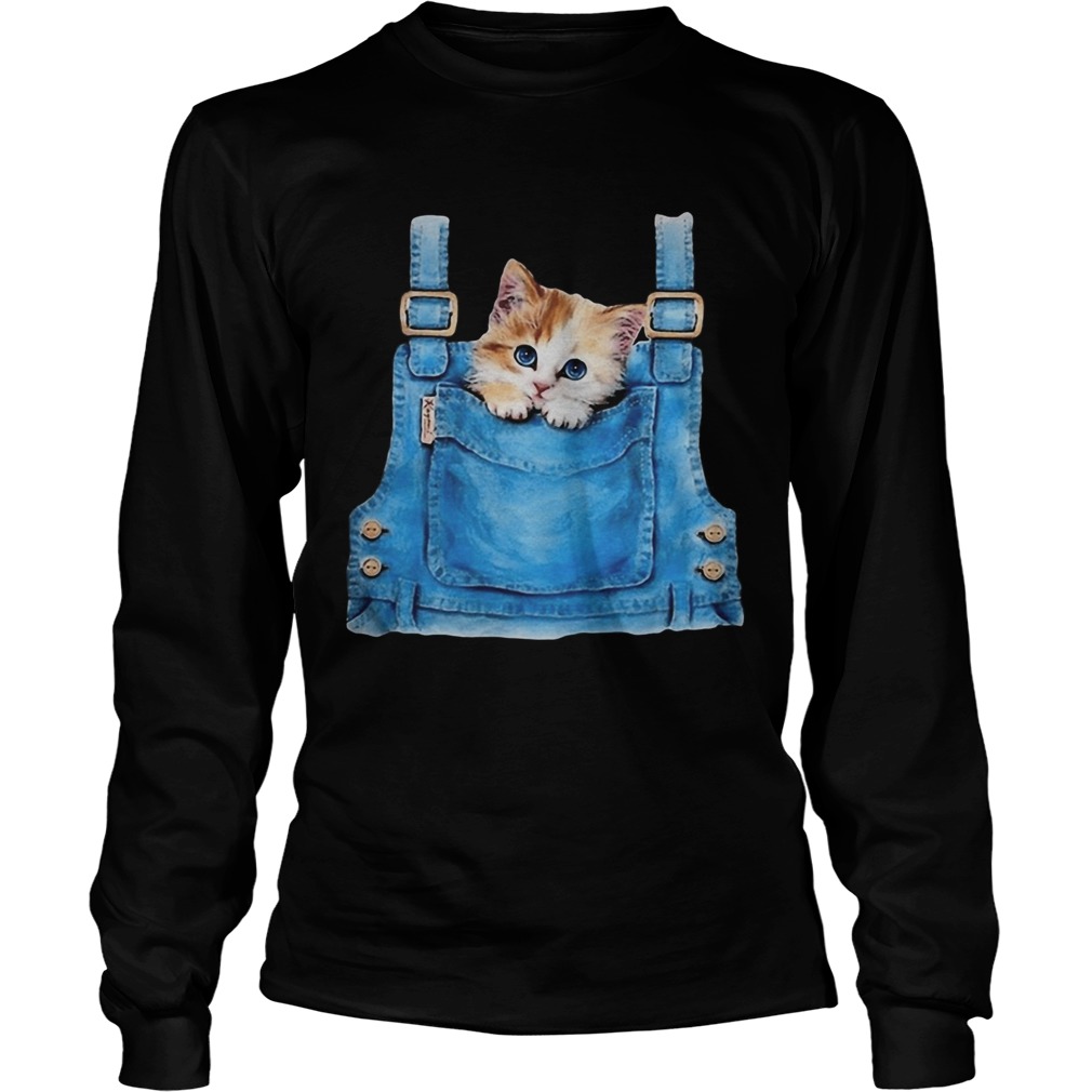 Cute cat in pocket  Long Sleeve