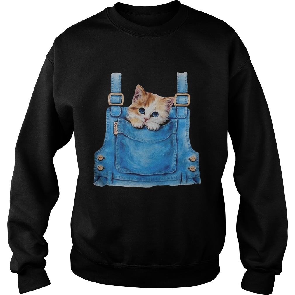 Cute cat in pocket  Sweatshirt