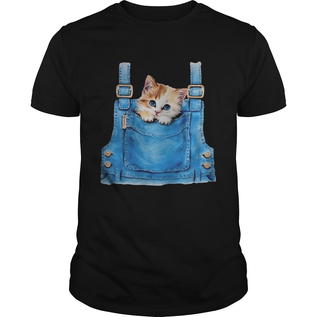 Cute cat in pocket  Unisex