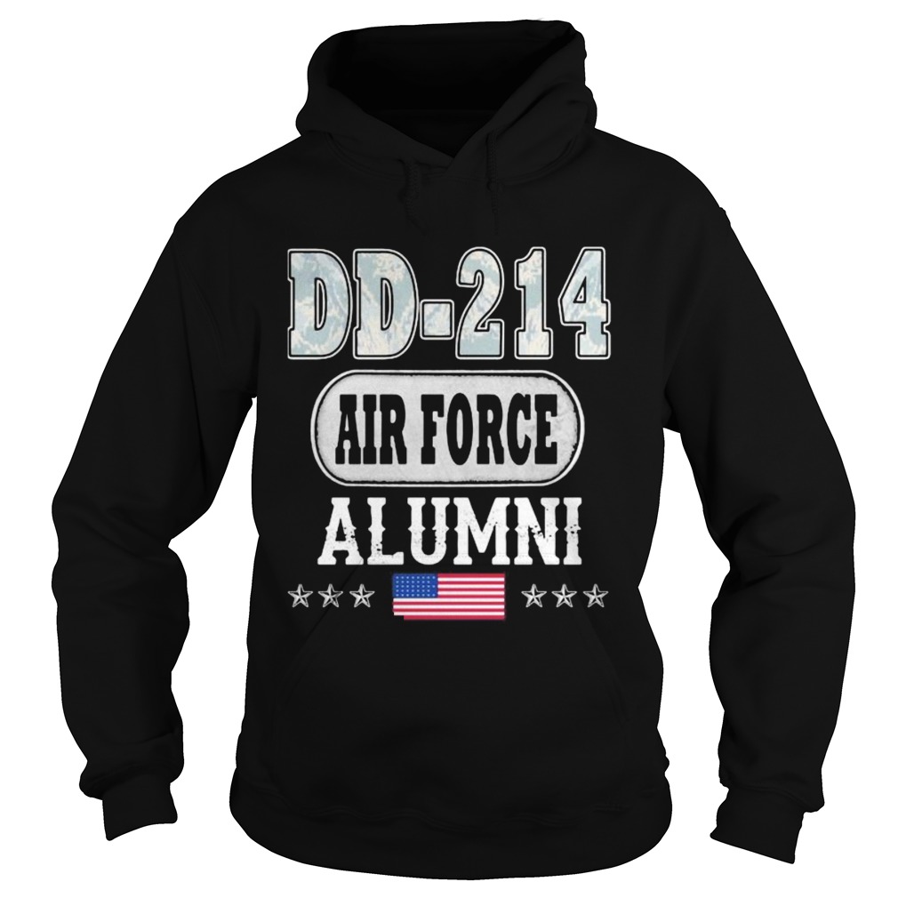 DD214 air force alumni American flag  Hoodie